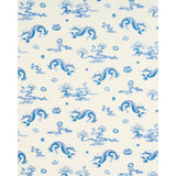 Schumacher Hanlun Dragon Embroidery Porcelain Fabric