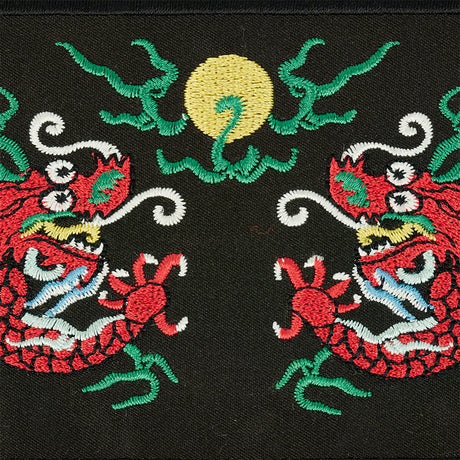 Schumacher 78170 LILI DRAGON TAPE in BLACK Trim - FIRE BREAT