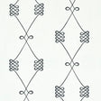 Schumacher Nicolette Embroidery Ivory Fabric - Eade's Wallpaper