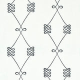 Schumacher Nicolette Embroidery Ivory Fabric - Eade's Wallpaper