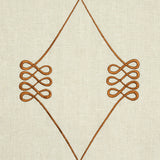 Schumacher Nicolette Embroidery Natural Fabric - Eade's Wallpaper
