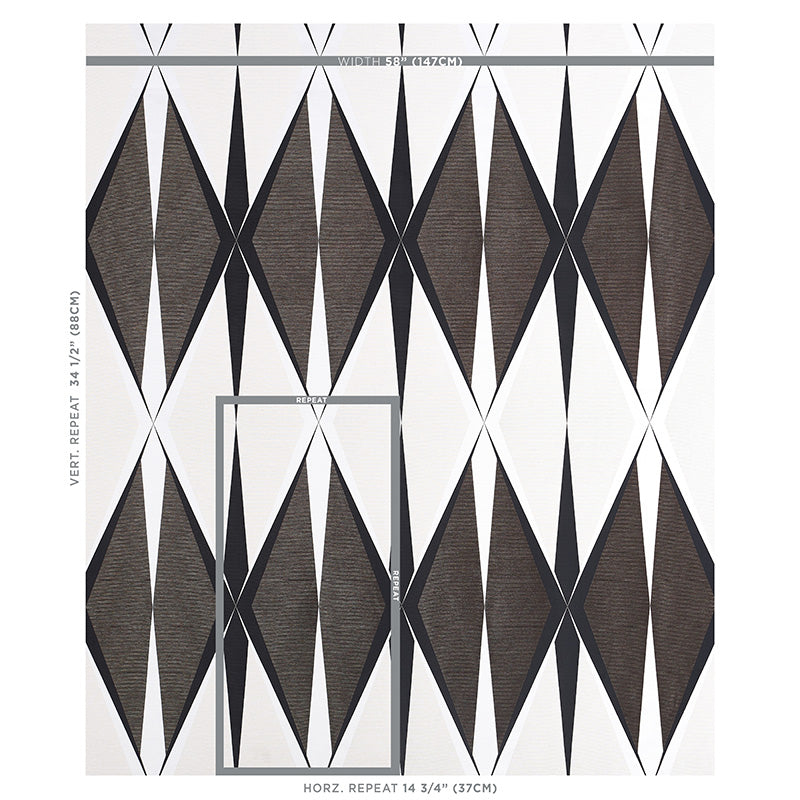 Schumacher Elvetico Brown Fabric