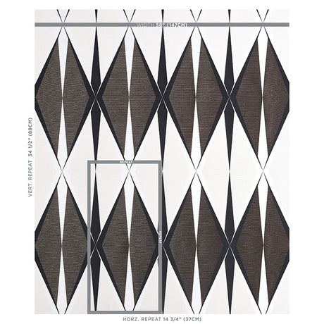 Schumacher Elvetico Brown Fabric