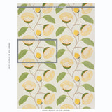 Schumacher Celinda Embroidery Yellow Fabric