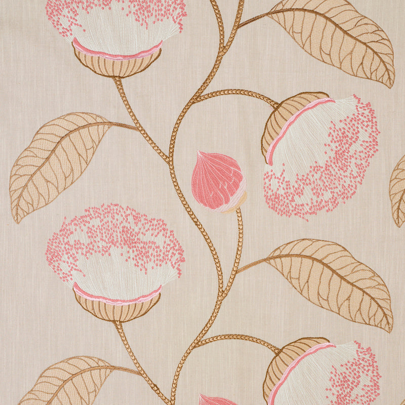 Schumacher Celinda Embroidery Blush Fabric