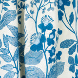 Schumacher Emaline Embroidery Blue Fabric