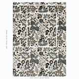 Schumacher Emaline Embroidery Black Fabric
