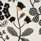 Schumacher Emaline Embroidery Black Fabric