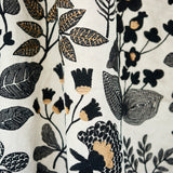 Schumacher Emaline Embroidery Black Fabric