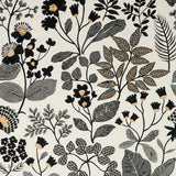 Schumacher Emaline Embroidery Black Fabric