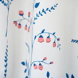 Schumacher Cynthia Embroidered Print Blue Fabric