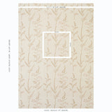 Schumacher Cynthia Embroidered Print Natural Fabric