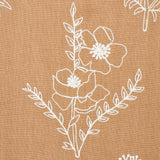 Schumacher Lisbeth Embroidery Camel Fabric - Eade's Wallpaper