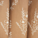 Schumacher Lisbeth Embroidery Camel Fabric - Eade's Wallpaper