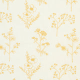 Schumacher Lisbeth Embroidery Marigold Fabric - Eade's Wallpaper