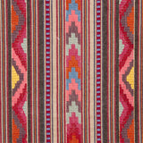 Schumacher Zarzuela Stripe Embroidery Multi Fabric - Eade's Wallpaper