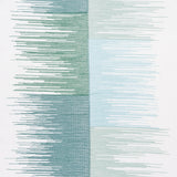 Schumacher Sunburst Stripe Embroidery Mineral Fabric - Eade's Wallpaper