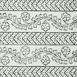Schumacher 78440 ARBELA HAND BLOCKED TAPE in CHARCOAL Trim -