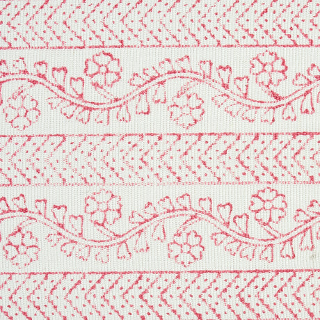 Schumacher 78442 ARBELA HAND BLOCKED TAPE in PINK Trim - JAC