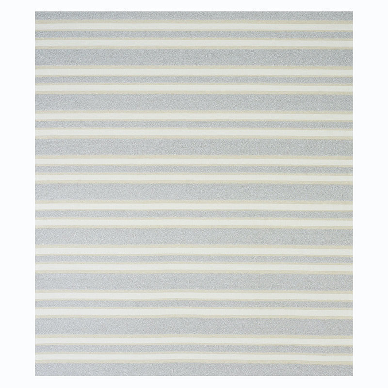 Schumacher Ohara Stripe Indoor/Outdoor Grey Fabric - Eade's Wallpaper