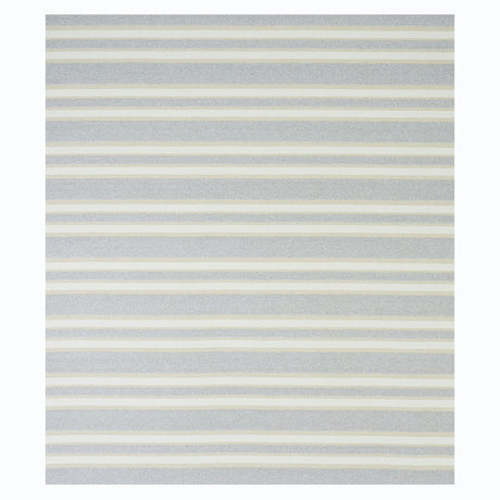 Schumacher Ohara Stripe Indoor/Outdoor Grey Fabric - Eade's Wallpaper