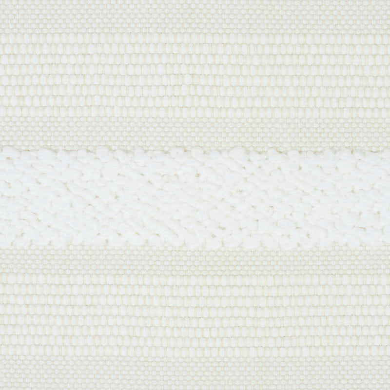 Schumacher Ohara Stripe Indoor/Outdoor Ivory Fabric - Eade's Wallpaper