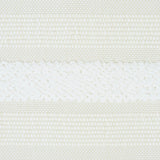 Schumacher Ohara Stripe Indoor/Outdoor Ivory Fabric - Eade's Wallpaper