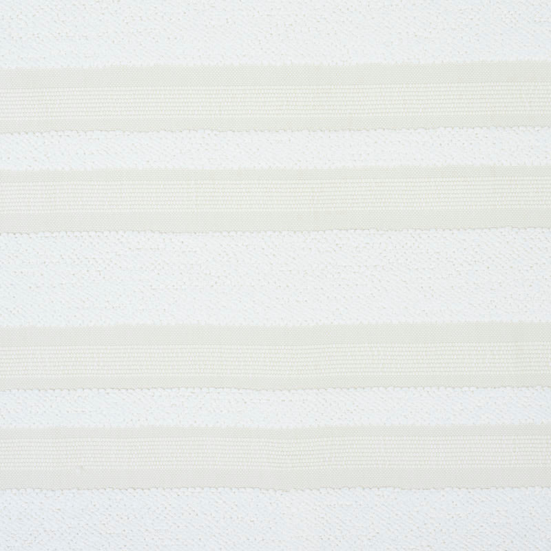 Schumacher Ohara Stripe Indoor/Outdoor Ivory Fabric - Eade's Wallpaper