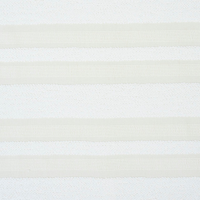 Schumacher Ohara Stripe Indoor/Outdoor Ivory Fabric - Eade's Wallpaper