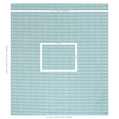 Schumacher Ainsley Stripe Indoor/Outdoor Sky Fabric