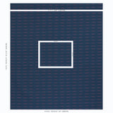 Schumacher Ainsley Stripe Indoor/Outdoor Navy Fabric