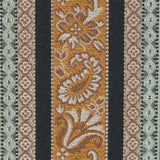 Schumacher Markova Stripe Black Fabric - Eade's Wallpaper