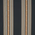 Schumacher Markova Stripe Black Fabric - Eade's Wallpaper