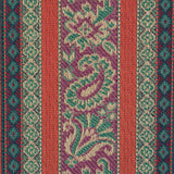 Schumacher Markova Stripe Red Fabric - Eade's Wallpaper
