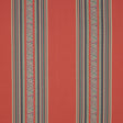 Schumacher Markova Stripe Red Fabric - Eade's Wallpaper