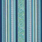 Schumacher Markova Stripe Navy Fabric - Eade's Wallpaper