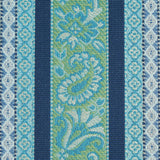 Schumacher Markova Stripe Navy Fabric - Eade's Wallpaper