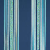 Schumacher Markova Stripe Navy Fabric - Eade's Wallpaper