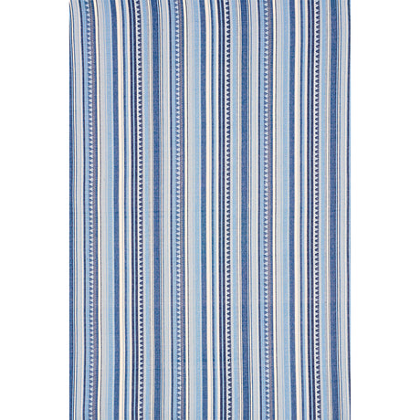 Schumacher Zuni Stripe Blue Fabric