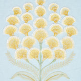 Schumacher Aurelia Embroidery Sky Fabric