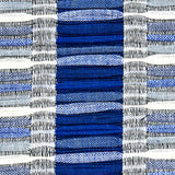 Schumacher Palopo Hand Woven Stripe Azul Fabric - Eade's Wallpaper