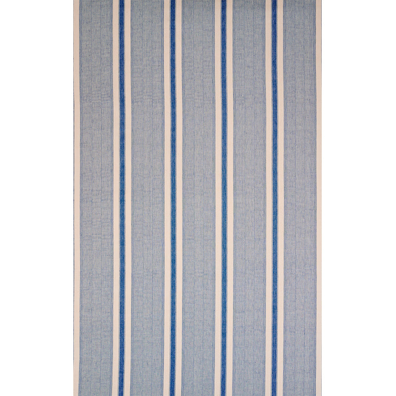 Schumacher Ipala Hand Woven Stripe Ocean Fabric