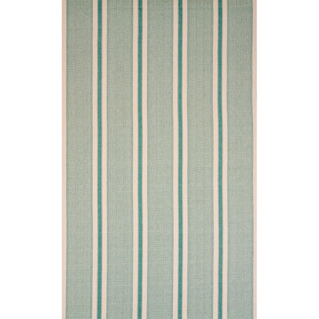 Schumacher Ipala Hand Woven Stripe Duck Egg Fabric