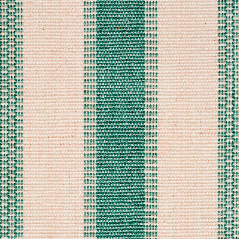 Schumacher Ipala Hand Woven Stripe Duck Egg Fabric
