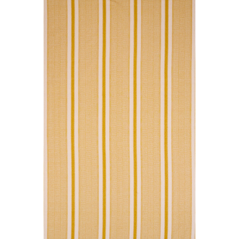 Schumacher Ipala Hand Woven Stripe Yellow Fabric