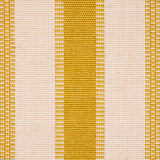 Schumacher Ipala Hand Woven Stripe Yellow Fabric