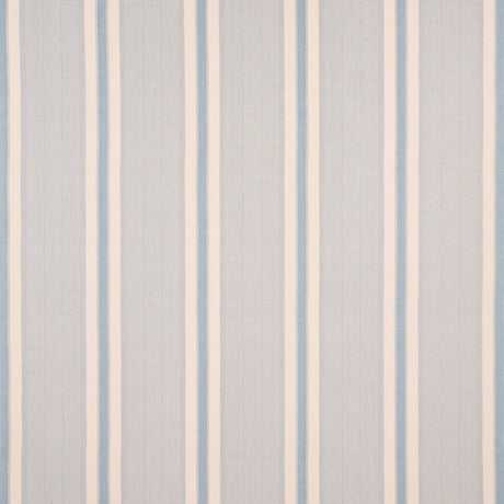 Schumacher Ipala Hand Woven Stripe Sky Fabric