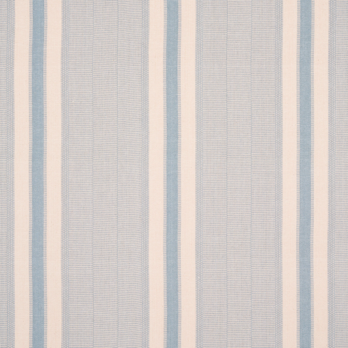 Schumacher Ipala Hand Woven Stripe Sky Fabric