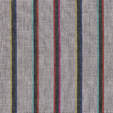 Schumacher Corcha Hand Woven Stripe Mono Multi Fabric