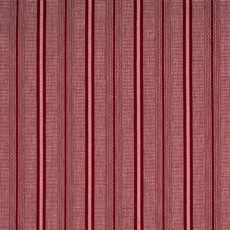Schumacher Panan Hand Woven Stripe Claret Fabric - Eade's Wallpaper